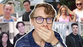 Reacting To Awkward Paparazzi Videos Of YouTubers & Tik Tokers