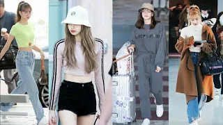 BLACKPINK LISA Airport Fashion Styles 2021 [ with videos ] | 블랙핑크 리사 공항 패션 2021 | 블랙 핑크