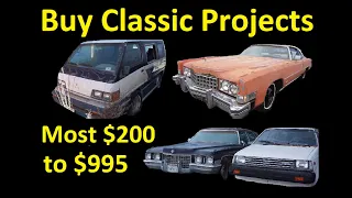 CHEAP USED CLASSIC PROJECT CARS $200 to $995 ~ DAILY WORK VLOG 2020 0012