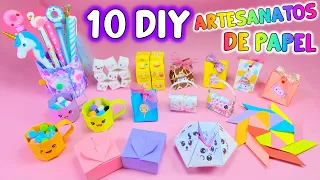 10 DIY INCRÍVEIS IDÉIAS ARTESANATOS DE PAPEL QUE VOCÊ VAI ADORAR – Suprimentos Escolares, Fidget....