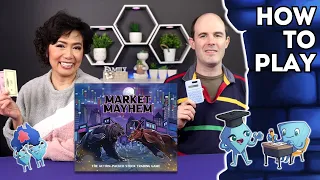 Market Mayhem - How to Play Board Game. With Stella and Tarrant