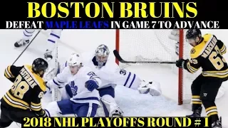 Bruins vs Maple Leafs Recap - NHL Playoffs 2018