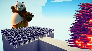 200x KUNG FU PANDA + 1x GIANT vs EVERY GOD X3 - Totally Accurate Battle Simulator TABS