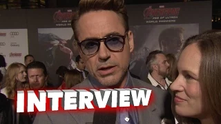 Marvel's Avengers: Age of Ultron: Robert Downey Jr. "Tony Stark" / "Iron Man" Premiere Interview