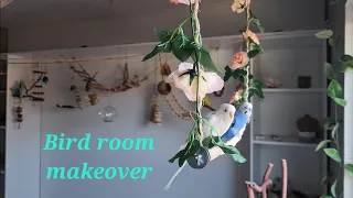 Bird room makeover  #budgies #parakeet  #birds #trainbirds #papagal #birdroom #budgielove #pet