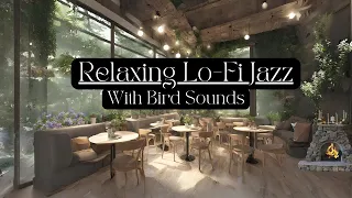 Cozy Nature Coffee Shop 🍃🍵 || Relaxing Ambience With Bird Sounds And Lo-fi