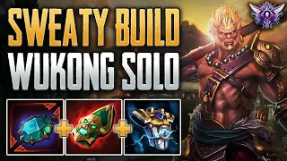 STRUGGLING TO CARRY! Sun Wukong Solo Gameplay (SMITE Masters Ranked Conquest)