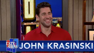 John Krasinski Takes The Colbert Questionert