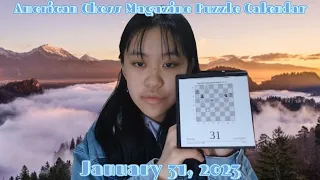 Claustrophobic | American Chess Magazine Puzzle Calendar 2023.01.31