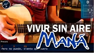 Cómo tocar "Vivir Sin Aire" de Maná en Guitarra Acústica (HD) Tutorial - Christianvib