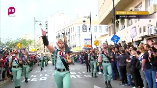 Semana Santa 2019 Málaga | Desfile de la Legión por el Centro Málaga | 101tv