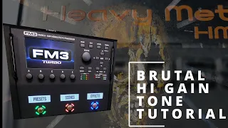 Brutal Hi Gain tone END / HM-2 / tutorial - 10Min Preset Fractal FM3 / FM9 / AXE FX -