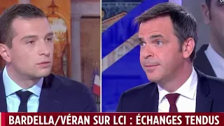 Echanges tendus entre J. Bardella et O. Veran, les temps forts du face-à-face