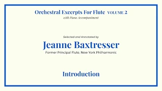 Introduction & Tchaikovsky - Nutcracker | Baxtresser | Orchestral Excerpts for Flute