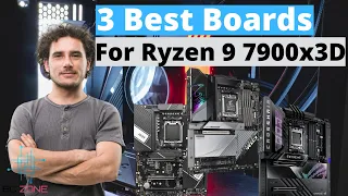 THE BEST MOTHERBOARDS FOR RYZEN 9 7900X3D! (TOP 3)