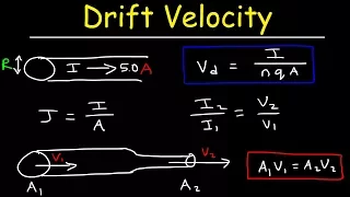 Drift Velocity, Current Density, Number of Free Electrons Per Cubic Meter   Physics Problems