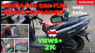 Honda dio bs6 service/Honda dio full servicing/Dio full service/Dio service/full explained (Part 1)