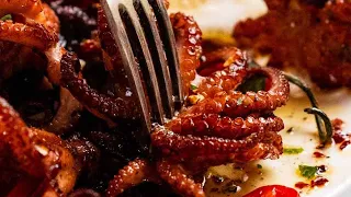 Crispy Marinated Baby Octopus