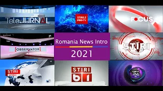 Romania News Intros/Openings Compilation 2021 (HD + CC)