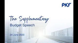 PKF in SA| Supplementary Tax Budget Speech 2020