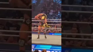 Bobby Lashley beat Austin Theory after SmackDown off air.