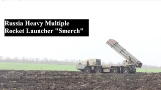 Russia Launch MLRS "Smerch" During a Special Operation in Ukraine || 2022