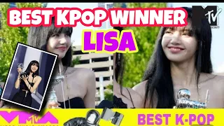 LISA Wins Best K-Pop for LALISA at 2022 MTV VMAs | REACTION |  #lisa  #blackpink  #kpop #mtv