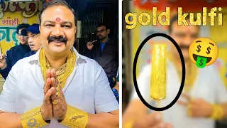 GOLD MAN KI GOLD KULFI 🤑 / gold man 💰 / sarafa indore / gold / street food #indiawala #indore #gold