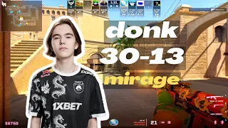 【CS2 POV】donk (30-13) (mirage) | FACEIT Ranked | Nov 18, 2023