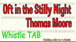 Oft in the Stilly Night - Thomas Moore - Folk Song - Tin Whistle - Play Along Tab Tutorial