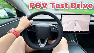 2024 Tesla Model 3 | POV ASMR Test Drive