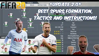 *UPDATE 2.0* FIFA 20 BEST (TOTTENHAM) SPURS FORMATION, TACTICS AND INSTRUCTIONS!