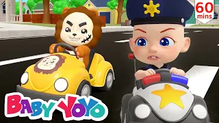 The Colors Song (Police Chase Thief Car) + more nursery rhymes & Kids songs -Baby yoyo