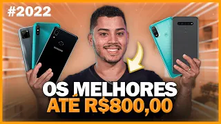 5 MELHORES CELULARES CUSTO BENEFÍCIO de até R$800,00 de 2022