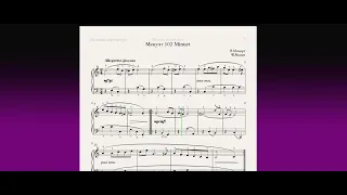 Менуэт 102 Minuet Фортепиано 1 класс / Piano 1 grade