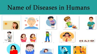 List of Most Common Diseases Vocabulary In English | Name of Diseases in Humans