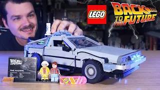 LEGO Back to the Future Time Machine Review! LEGO DeLorean 10300!