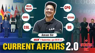 7 September 2023 Current Affairs | Current Affairs Today | Current Affairs||Static GK by Aman Sir