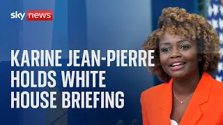 Press Secretary Karine Jean-Pierre holds White House briefing