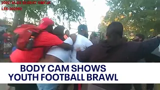 Body camera shows brawl at youth football game that resulted in two arrests