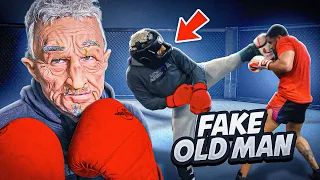 Old Man Prank on Local Kickboxers