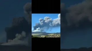 2 July 2021 |Time lapse Etna eruption  in Italy -Shorts video