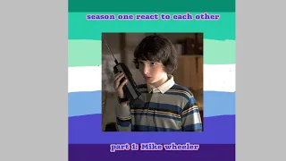 Stranger things s1 react (( part 1 Mike wheeler)) {RAJI}