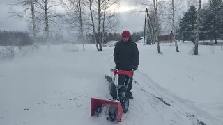 Hecht 9555 snow blower second run