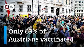 Thousands protest Austria's COVID lockdown for the unvaccinated | DW News