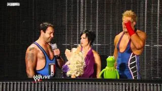 Raw - Miss Piggy & Kermit the Frog encounter Vickie Guerrero & Jack Swagger