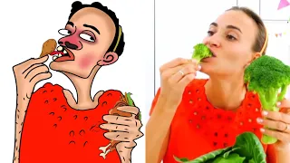 Vlad and Niiki Yes Yes Vegetables Drawing Meme |