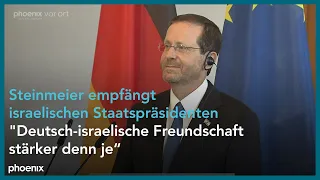 Besuch des israelischen Staatspräsidenten - Pressekonferenz mit Steinmeier und Herzog