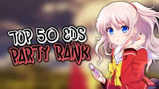 My TOP 50 Anime Endings of All Time [PARTY RANK]