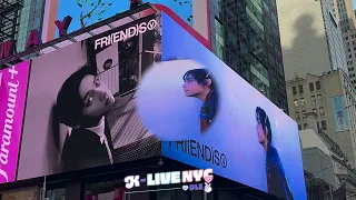 BTS 방탄소년단 V 뷔 TAEHYUNG 김태형 FRI(END)S 뉴욕 타임스퀘어 광고 NY Times Square billboard ads 2024.03.19